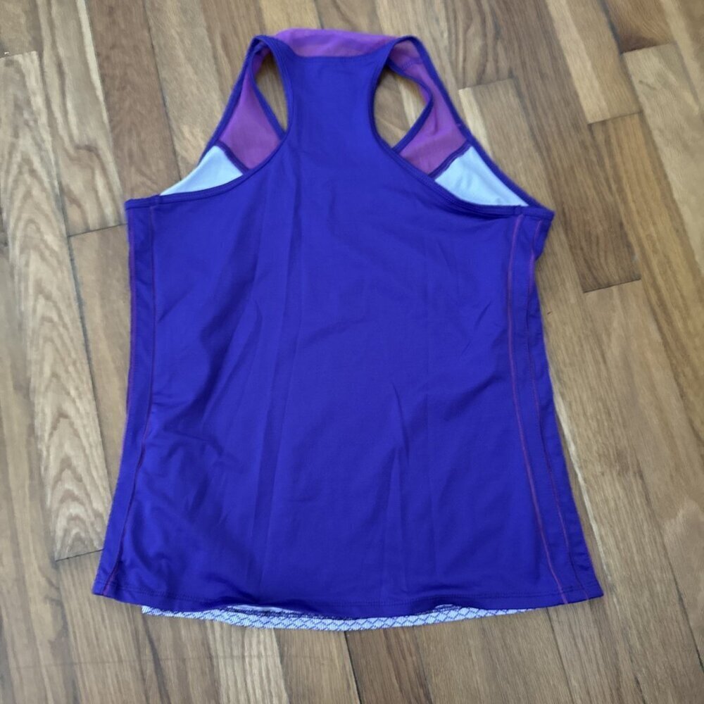 Lucky In Love Women's Purple Multicolor Tank Top Size Medium - Picture 2 of 3
